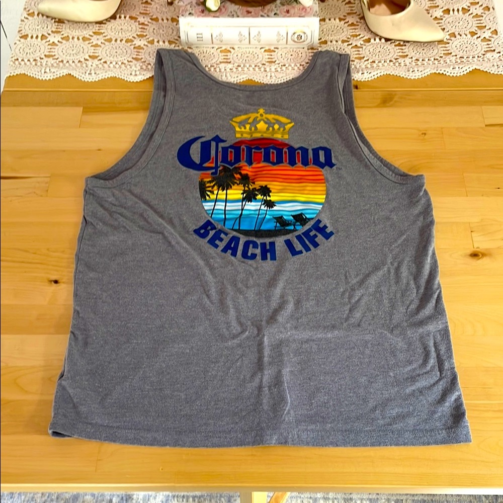 Gray Corona Beach Life Tank Top old navy
